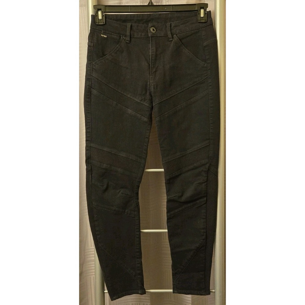 G-Star Motac X D-3D Ankle Women Black Skinny Slim Stretch Jeans 28x30 (F28x25.5)
